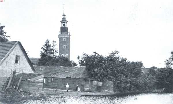 Zuid-Holland, 1921, Nieuwkoop, Gezicht op Nieuwkoop van de plassen