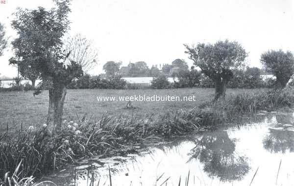 Zuid-Holland, 1921, Nieuwkoop, Gezicht op Noorden bij Nieuwkoop