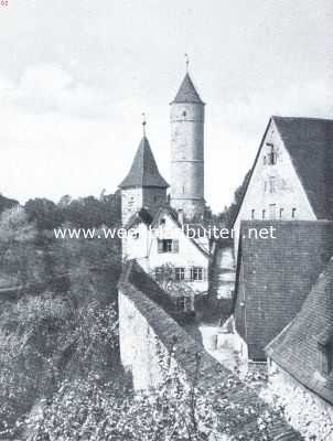 Duitsland, 1921, Dinkelsbhl, Een mooi oud Duitsch stadje. Bij de oude muren van Dinkelsbhl