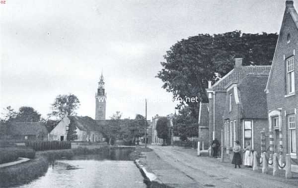 Zuid-Holland, 1921, Nieuwkoop, Gezicht op Nieuwkoop, met den toren van het Hooge Huis