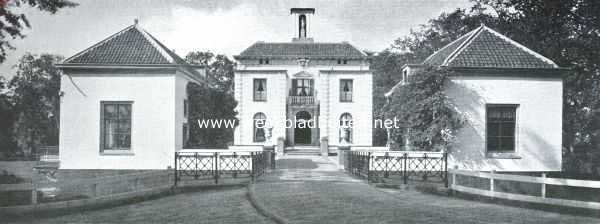 Utrecht, 1921, Breukelen, Het Huis Gunterstein. Front met voorgebouwen