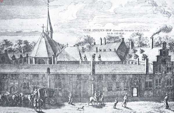 Het Prinsenhof te Delft omstreeks 1700