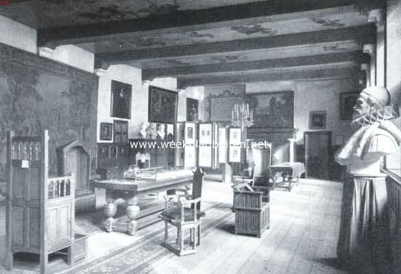 Zuid-Holland, 1921, Delft, Het Prinsenhof te Delft. De historische zaal