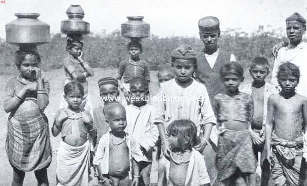 Onbekend, 1921, Onbekend, Groep van Indische kinderen