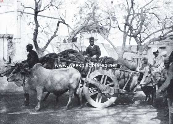 Onbekend, 1921, Onbekend, Eigenaardige Indische ossenwagen