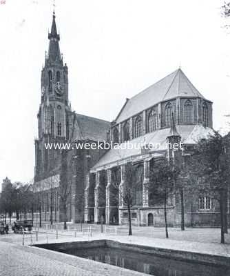 Zuid-Holland, 1921, Delft, De Nieuwekerk te Delft.