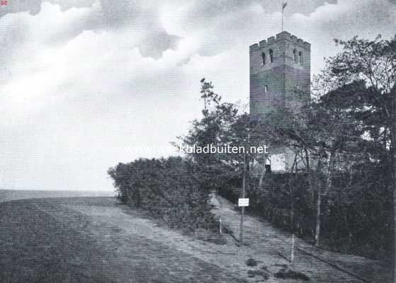 Noord-Holland, 1921, Muiderberg, Bij het kerkje van Muiderberg
