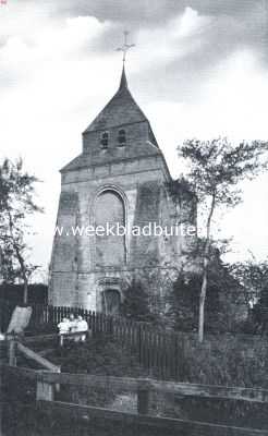 Zeeland, 1921, Scherpenisse, Een vergeten eiland. De kerktoren te Scherpenisse