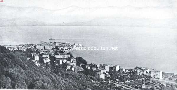Frankrijk, 1921, Ajaccio, Panorama van Ajaccio