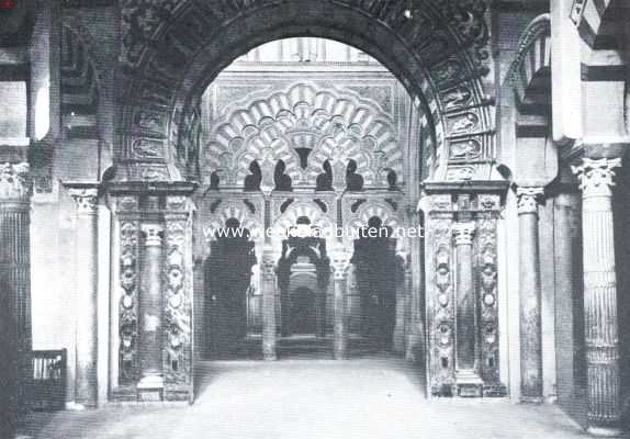 Spanje, 1921, Cordoba, Crdoba. Het inwendige van de moskee 1
