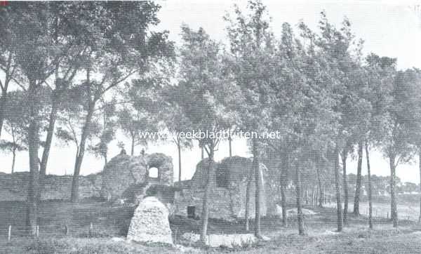 Zeeland, 1921, Sluis, De tijdens den wereldoorlog door Belgen uitgegraven overblijfselen van de Westpoort te Sluis