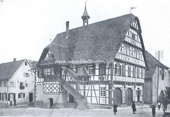 Duitsland, 1921, Onbekend, Het raadhuis te Hochendorf