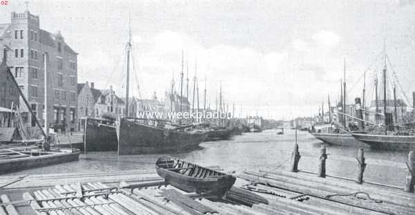 Zuid-Holland, 1921, Vlaardingen, De (Oude) Haven te Vlaardingen