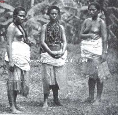 Vrouwen uit de buurt van Apia, Samoa-groep