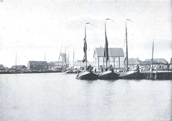 Noord-Holland, 1921, Oudeschild, De haven van Oude Schild