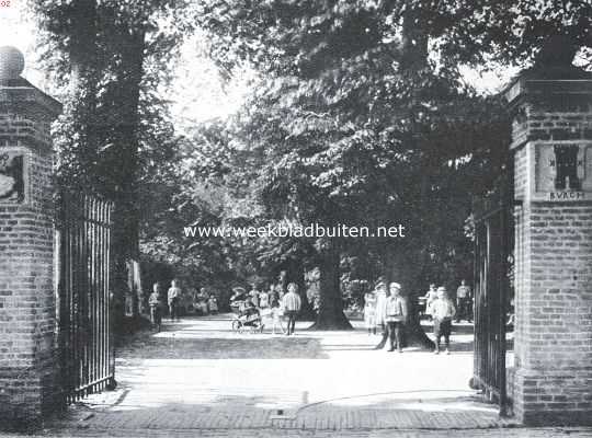 Noord-Holland, 1921, Den Burg, Het oude slotpark, thans openbaar park van Den Burg op Texel
