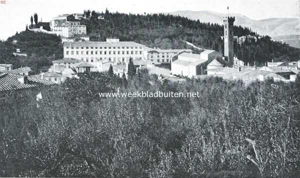 Itali, 1921, Fiesole, Fiesole. Kathedraal, en klooster San Francesco