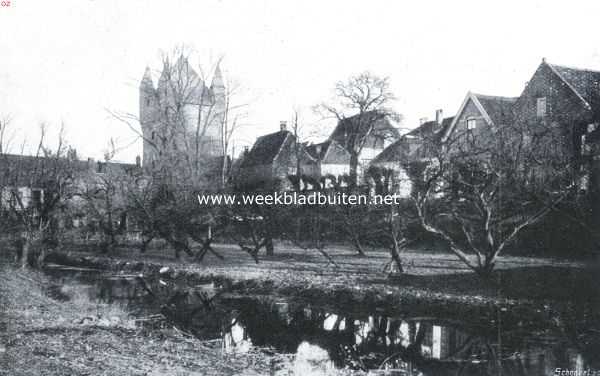 Gelderland, 1921, Hattem, Hattem. Oude wal met gezicht op de Dijkpoort