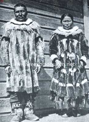 Amerika, 1921, Onbekend, De Eskimo's. Eskimo-echtpaar (Alaska)