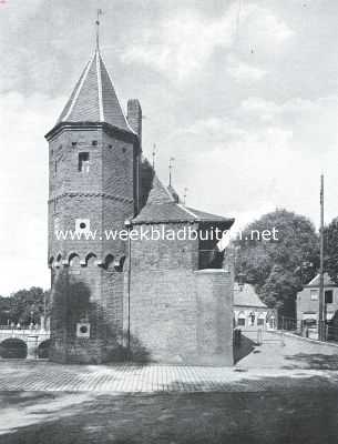 Utrecht, 1921, Amersfoort, De Koppelpoort te Amersfoort, gezien van het westen