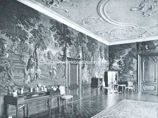 Overijssel, 1922, Windesheim, Het Huis te Windesheim. Wand van de groote zaal