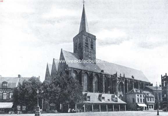 Utrecht, 1922, Amersfoort, De St. Joriskerk te Amersfoort, gezien van den hof