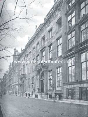 Noord-Holland, 1922, Amsterdam, Het huis van de familie Van Loon aan de Keizersgracht te Amsterdam