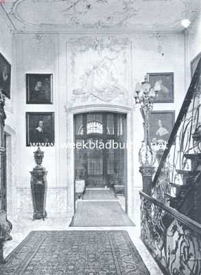 Noord-Holland, 1922, Amsterdam, Het huis van de familie Van Loon. De benedengang
