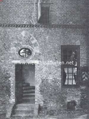 Gelderland, 1922, Hattem, Op Molecaten, dtail van den voorgevel van 't Spijker