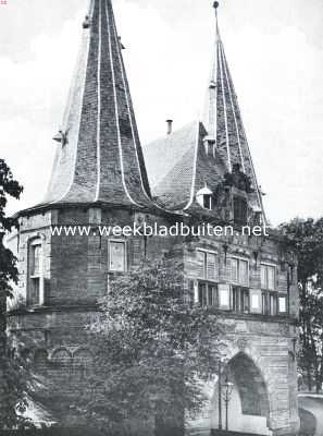 Overijssel, 1922, Kampen, Poorten van Kampen. De Cellebroederspoort, binnenzijde