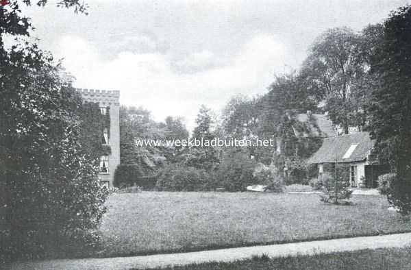 Utrecht, 1922, Cothen, Het kasteel Rhijnestein. Het park tusschen kasteel en poort