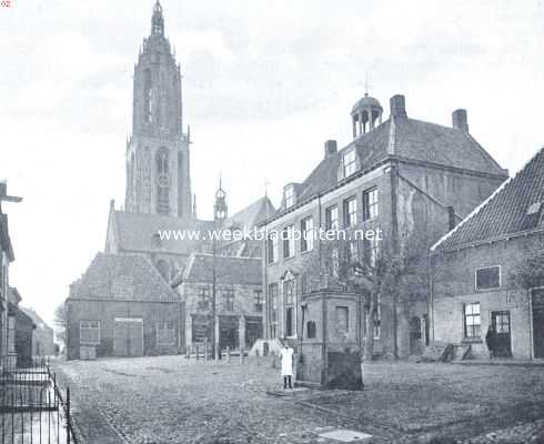 Utrecht, 1922, Rhenen, Rhenen. Markt met stadhuis te Rhenen