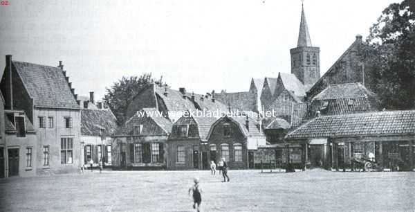 Amersfoort. Lieve-Vrouwe-kerkhof met gezicht op de St. Joriskerk