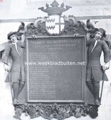 Amersfoort. Naamlijst van regenten van het Blocklands-Gasthuis, in de kapel