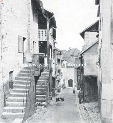 Frankrijk, 1922, Annecy, Straatje in Annecy