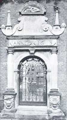 Overijssel, 1922, Deventer, Poortje aan de Spijkerboorsteeg achter de Doopsgezinde kerk te Deventer