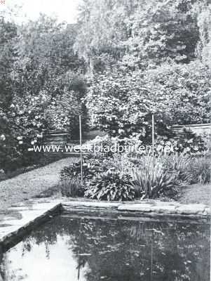 Tuinarchitectuur in Amerika. In den tuin van Mrs. Prosser, Englewood, N.J. Architecte Miss Ruth Dean