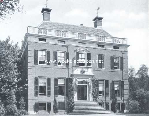 Utrecht, 1922, Maarssen, Huize Goudestein. De gevel aan de Vechtzijde