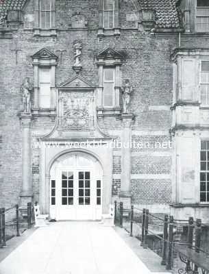 Overijssel, 1922, Delden, Het kasteel Twickel. De ingang