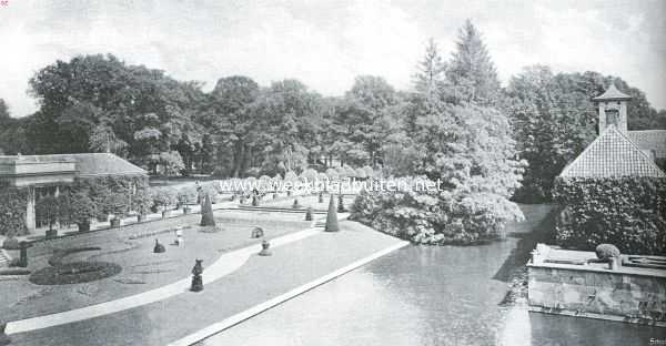 Overijssel, 1922, Delden, Het kasteel Twickel. De tuinen van Twickel