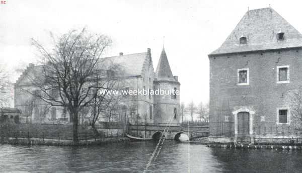 Limburg, 1922, Klimmen, Het kasteel Rivieren. Oost- en noordzijde