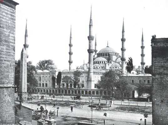 Turkije, 1922, Istanbul, De moskee van Achmed I te Constantinopel