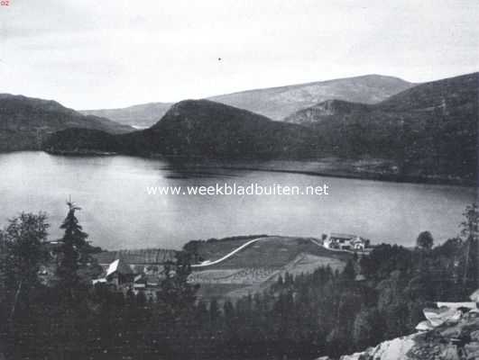 Noorwegen, 1922, Onbekend, De Noorsche hooggebergte-spoorweg. Uitzicht op het Norefjeld nabij de Haverstingtunnel