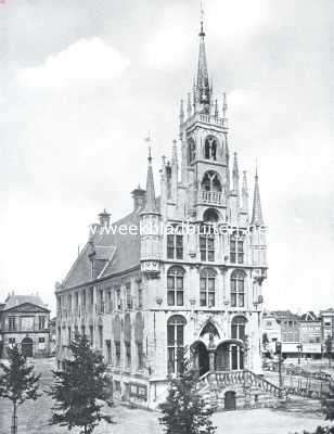 Zuid-Holland, 1922, Gouda, Het stadhuis te Gouda
