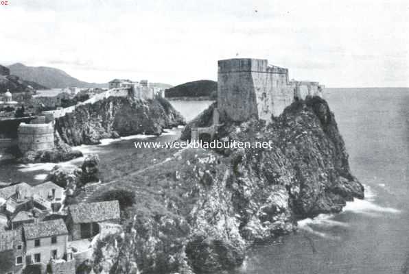 Kroati, 1922, Dubrovnik, Het fort San Lorenzo te Ragusa