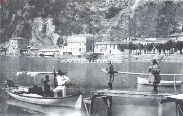 Itali, 1923, Riva, Bij de aanlegplaats te Riva