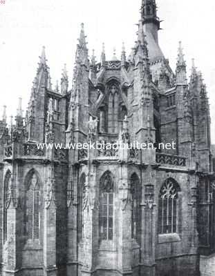 De Mont Saint-Michel. De koorafsluiting der Abdijkerk (15e eeuw)