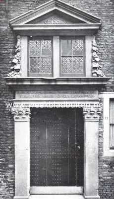 Zuid-Holland, 1923, Gouda, Het poortje der voormalige Latijnsche School te Gouda