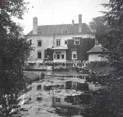 Zuid-Holland, 1923, Rijswijk, Het huis te Werve, gezien van het westen, met overblijfsel der slotgracht