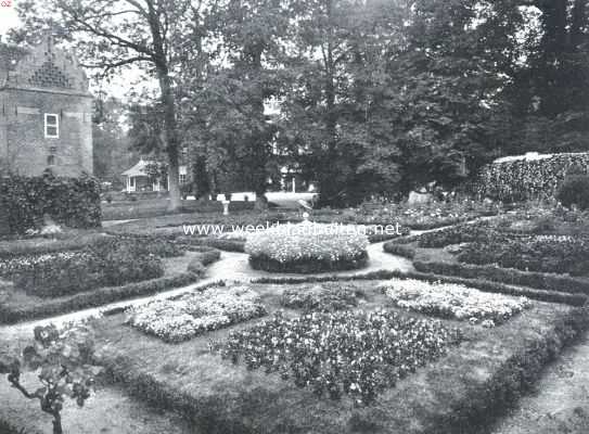 Het huis te Werve. De bloementuin